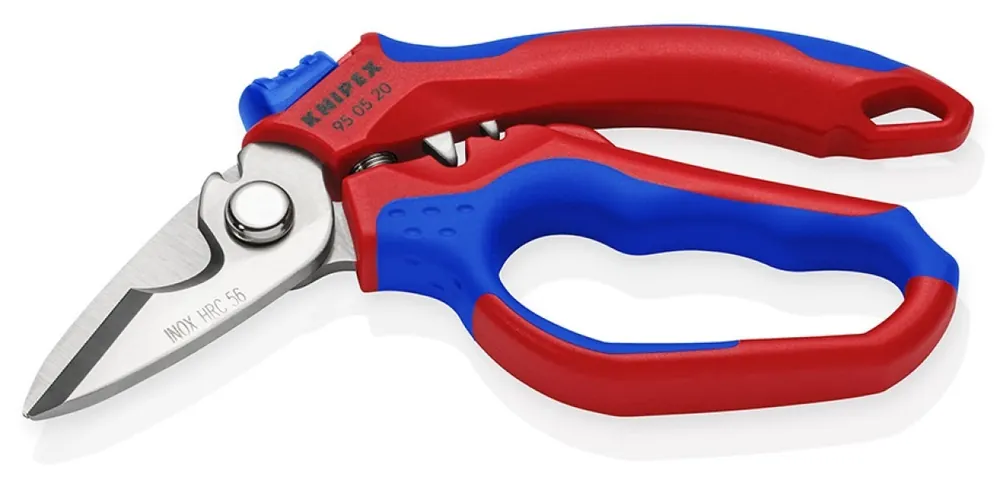 Nożyczki kątowe dla elektryków Z wielokomponentowymi nasadkami, wzmacniane włóknem szklanym 160 mm KNIPEX 95 05 20 SB Nowość