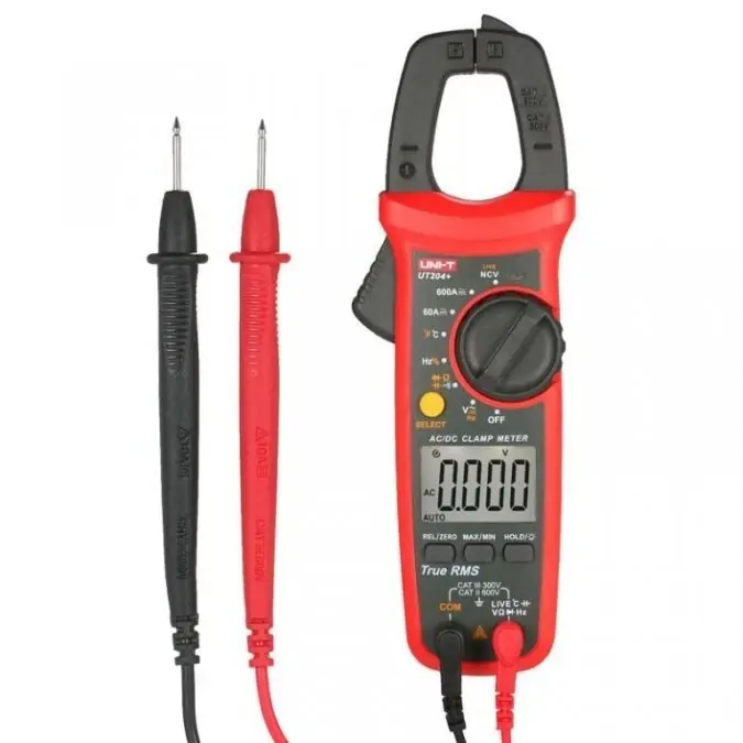 Miernik cęgowy 28mm, 600A AC/DC True RMS, NCV UT‑204+ Zniżka