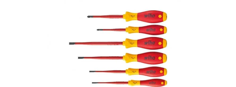 Bezpieczne zakupy Zestaw wkrętaków izolowanych SoftFinish Electric w izolacji Slim płaskie + PZ /6szt./