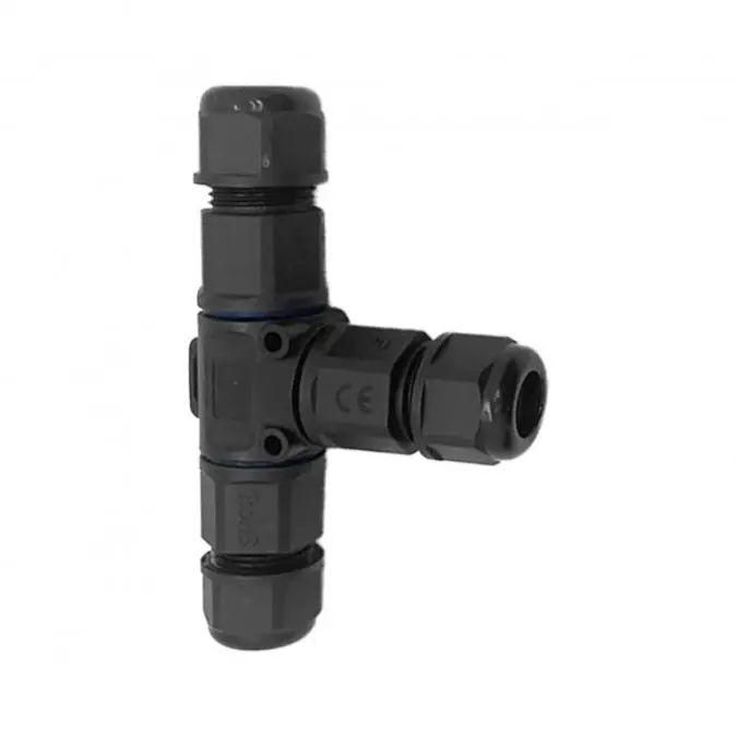 Konektor kablowy trójnik T z szybkozłączką IP68, 3x4mm2, 400V/16A,OR‑AE‑13622 Wysoka jakość
