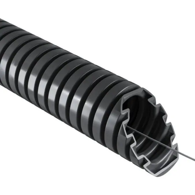 Popularny Rura giętka karbowana 20mm ciemno szara SUPER MONOFLEX 750N z pilotem 1220_L50D /50m/