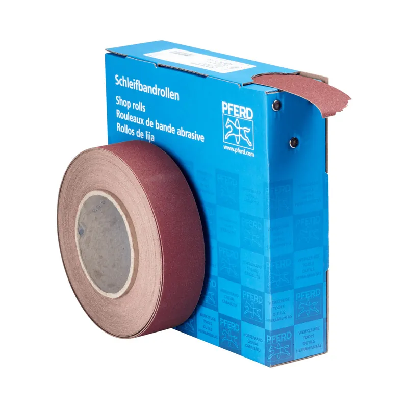 PFERD TOOLS Aluminium oxide shop roll cloth SBR width 38 mm x length 25 m A150 for general use Darmowy zwrot