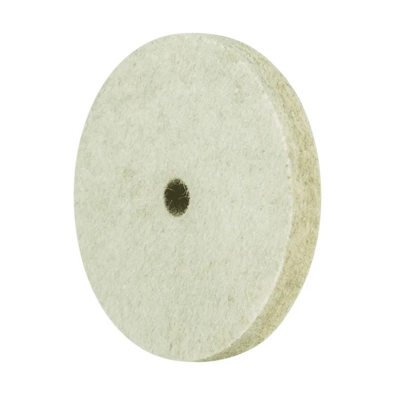 Premium PFERD TOOLS felt wheel with brass inlay FKSC dia. 80x10mm hole dia. 10mm for pre-polishing