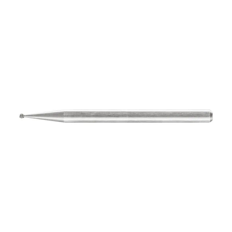 Do wyczerpania zapasów PFERD TOOLS Diamond grinding point ball dia. 1.0 mm shank dia. 3 mm D181 (coarse) for engraving and deburring