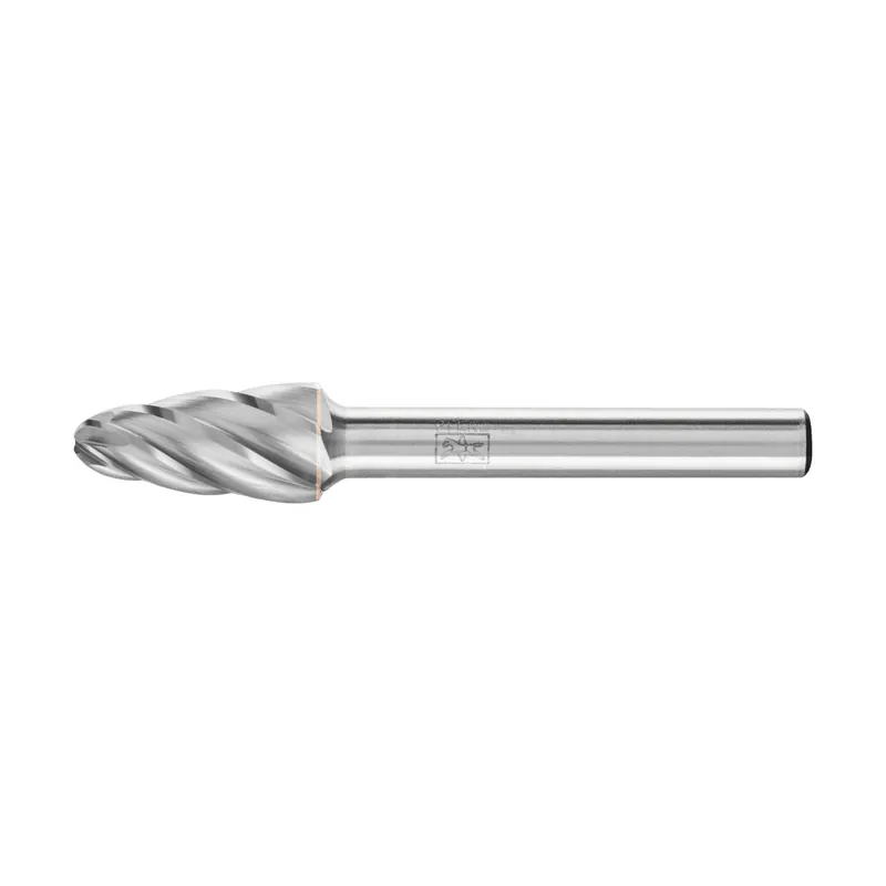 Nie przegap PFERD TOOLS Tungsten carbide high-performance burr ALU tree shape with radius end RBF dia. 10x20mm shank dia. 6mm for aluminium/non-ferrous metals