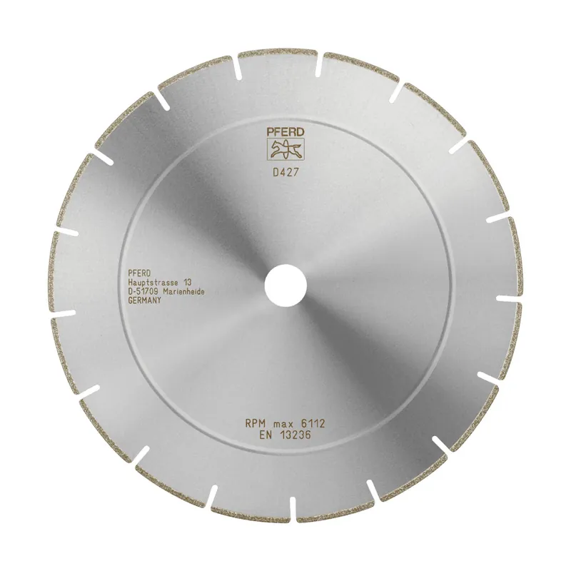 PFERD TOOLS Diamond cut-off wheel D1A1R 250x2.5x22.23 mm D427 (coarse) segmented for GRP/CRP Wysoka jakość