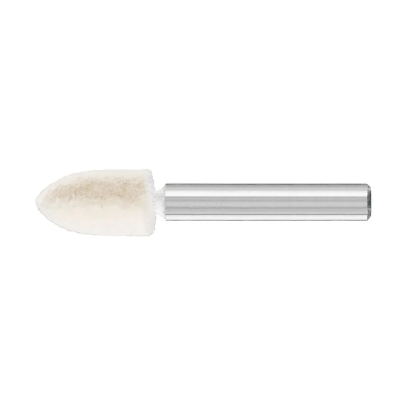 Wysoka jakość PFERD TOOLS medium-hard felt polishing points conical pointed shape dia. 10x18 mm shank dia. 6 mm