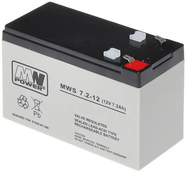 Akumulator VRLA AGM 12V 7.2Ah (żywotność 3‑5lat) MWS 7.2‑12 T1 Łatwy zwrot