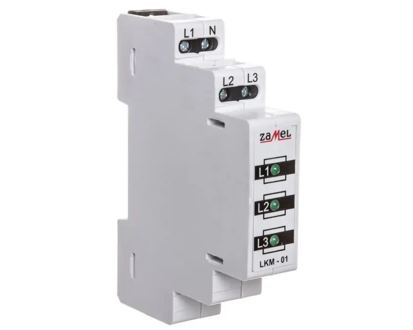 Ograniczona ilość Lampka modułowa 3‑fazowa zielone 230V/400V 3xLED LKM‑01‑20 EXT10000037