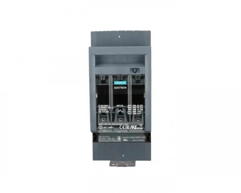 Darmowy zwrot Rozłącznik bezpiecznikowy 3P 160A NH000 do montażu na szynach 60mm 3NP1123‑1BC20