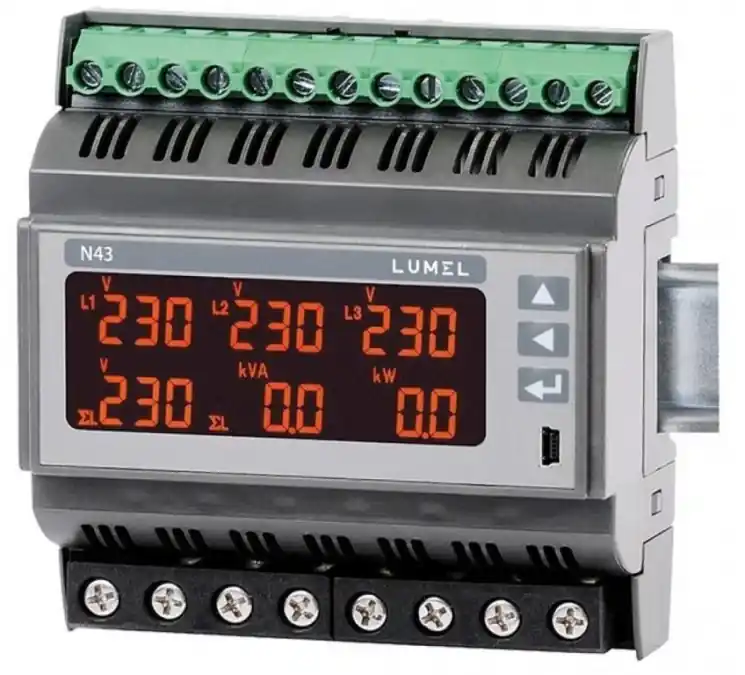 Zamów dziś Miernik sieci trójfazowej wej.I 1A/5A, X/1A, X/5A wej.U 3 X 230/400V zas. 85‑253VAC 90‑300VDC N43 12100M0
