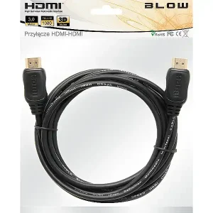 Kabel; przyłącze; przewód; HDMI-HDMI; dł. 3m; zawieszka; BLOW; 92-213#; RoHS Najlepsza cena