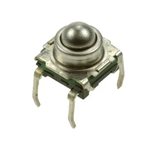 Cena promocyjna Mikroprzycisk; 7,4x7,4mm; 6,65mm; KSJ0M41180SH LFT; 1,95mm; THT; 4 piny; srebrny stalowy; IP60; OFF-(ON); 50mA; 32V; C&K