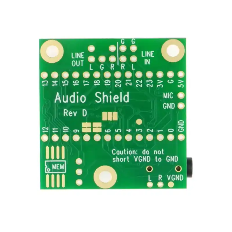 Sprawdź teraz Audio Adaptor Boards for Teensy 4.x (Rev D) - moduł audio dla Teensy 4.0/4.1